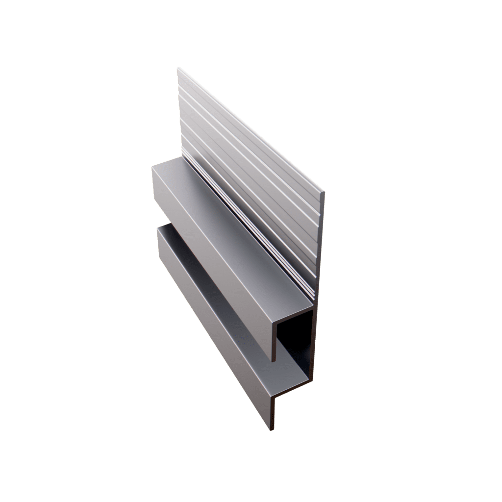 5/16" Panel Trim System EasyTrim Reveals Aluminum Trim